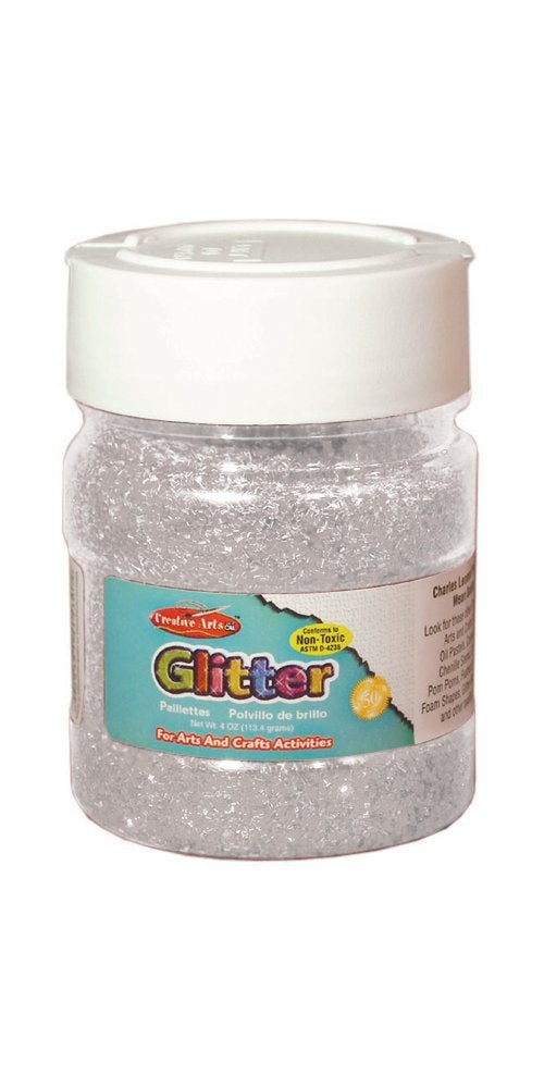 Creative Arts by Charles Leonard Glitter, 4 Ounce Bottle, Silver (41445)